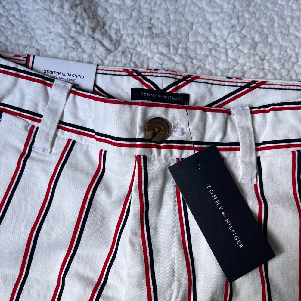 Tommy Hilfiger- Striped Chino Slim Jeans - Picture 8 of 9